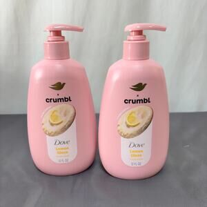 Dove x Crumbl Lemon Glaze Cookie Hand Wash 12 Oz Limited Edition Lot of 2 New